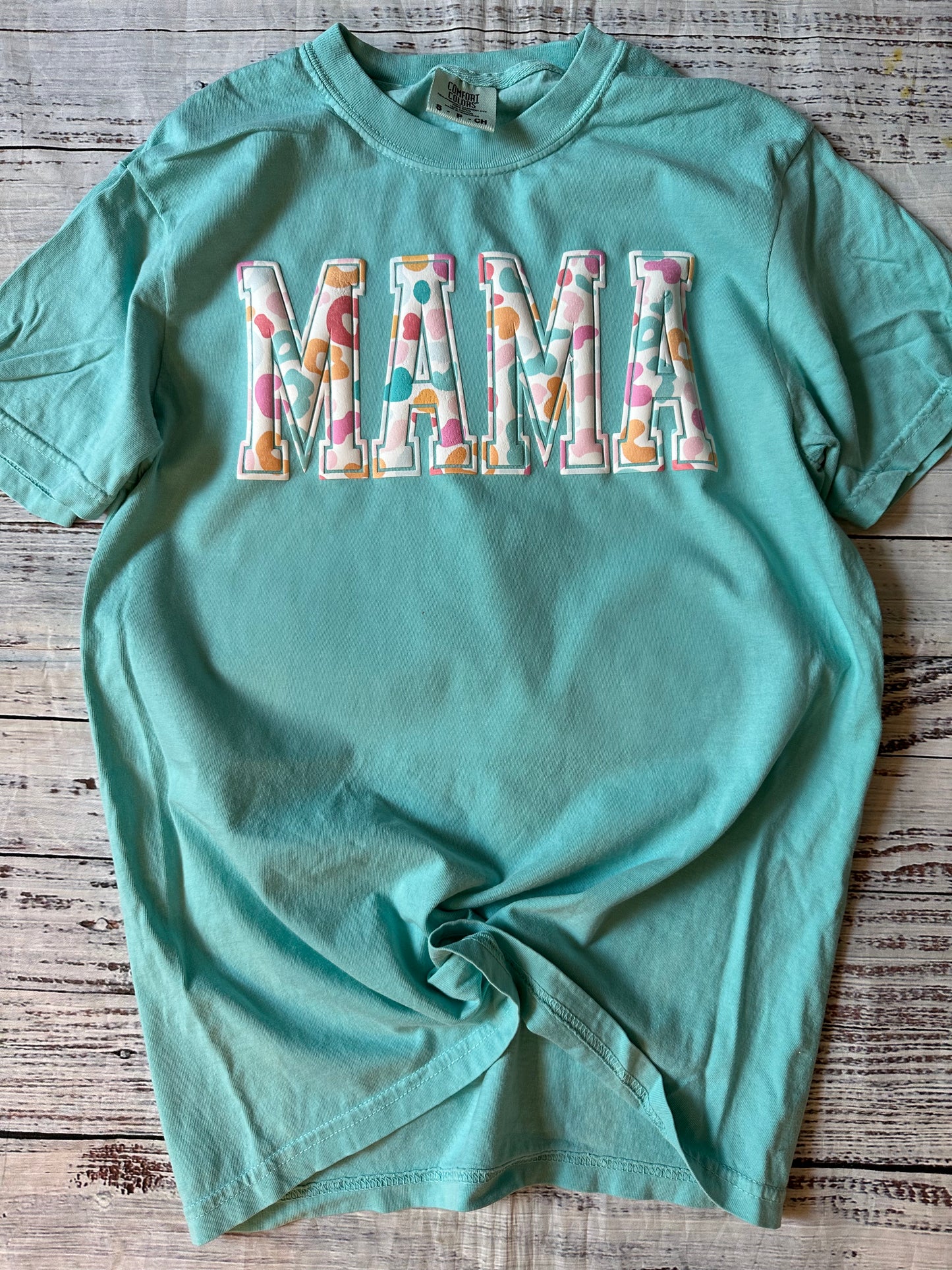 Mama cheetah puff print