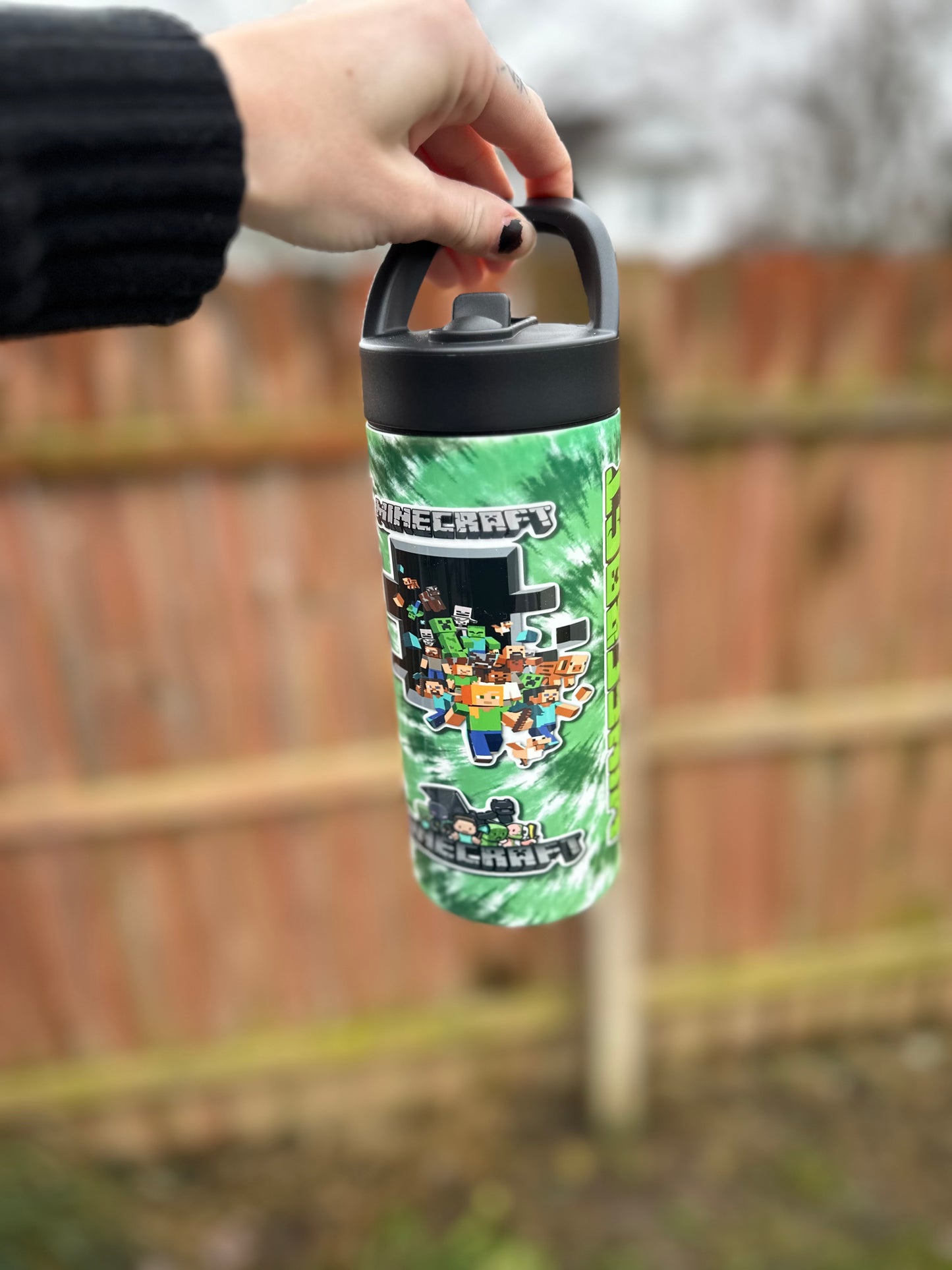 Mine*craft water bottle