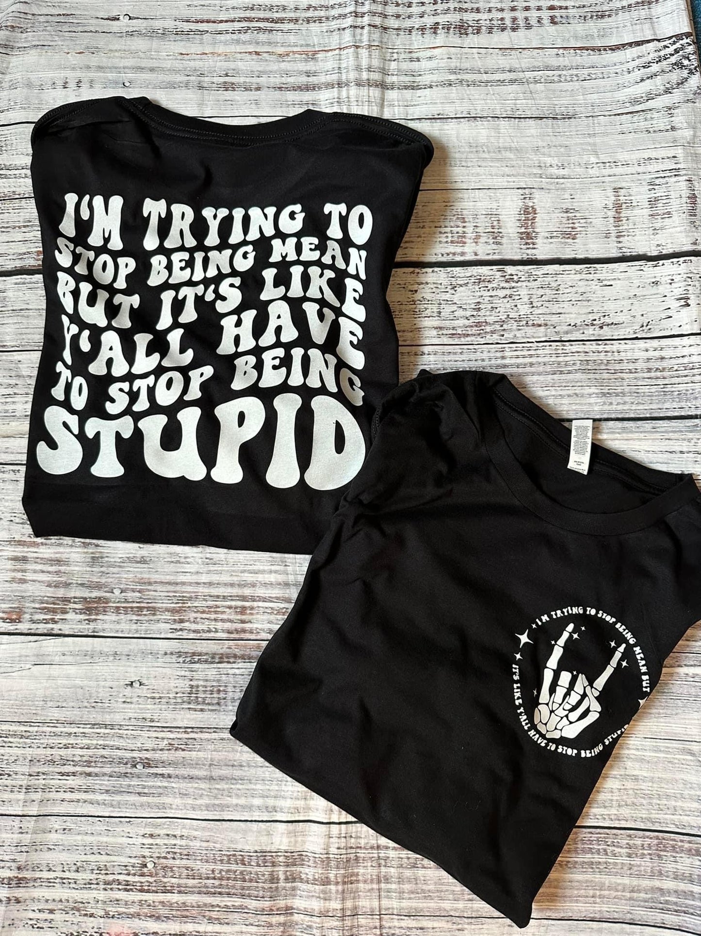 I’m trying to stop being mean