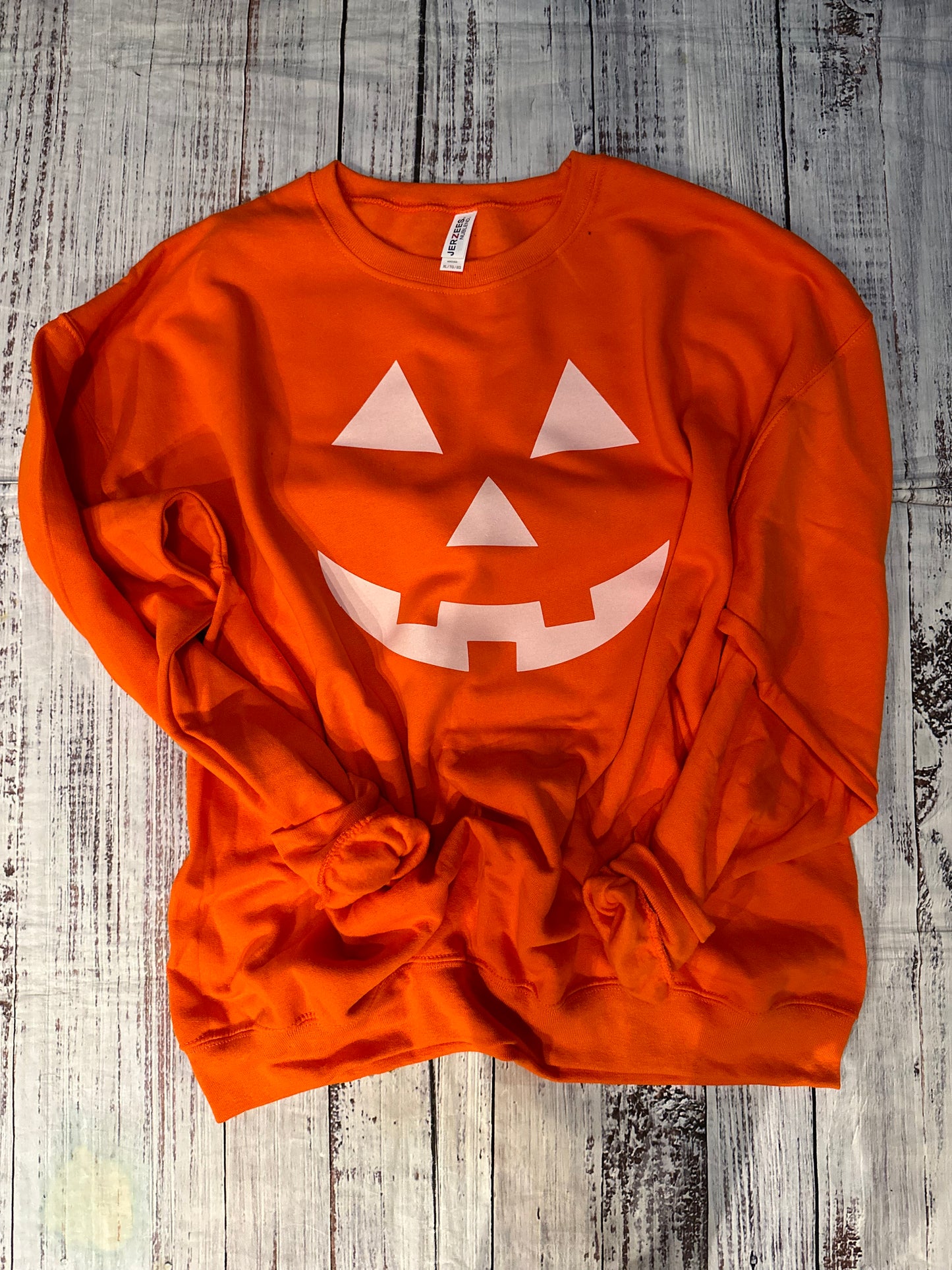 Glow in the dark pumpkin face