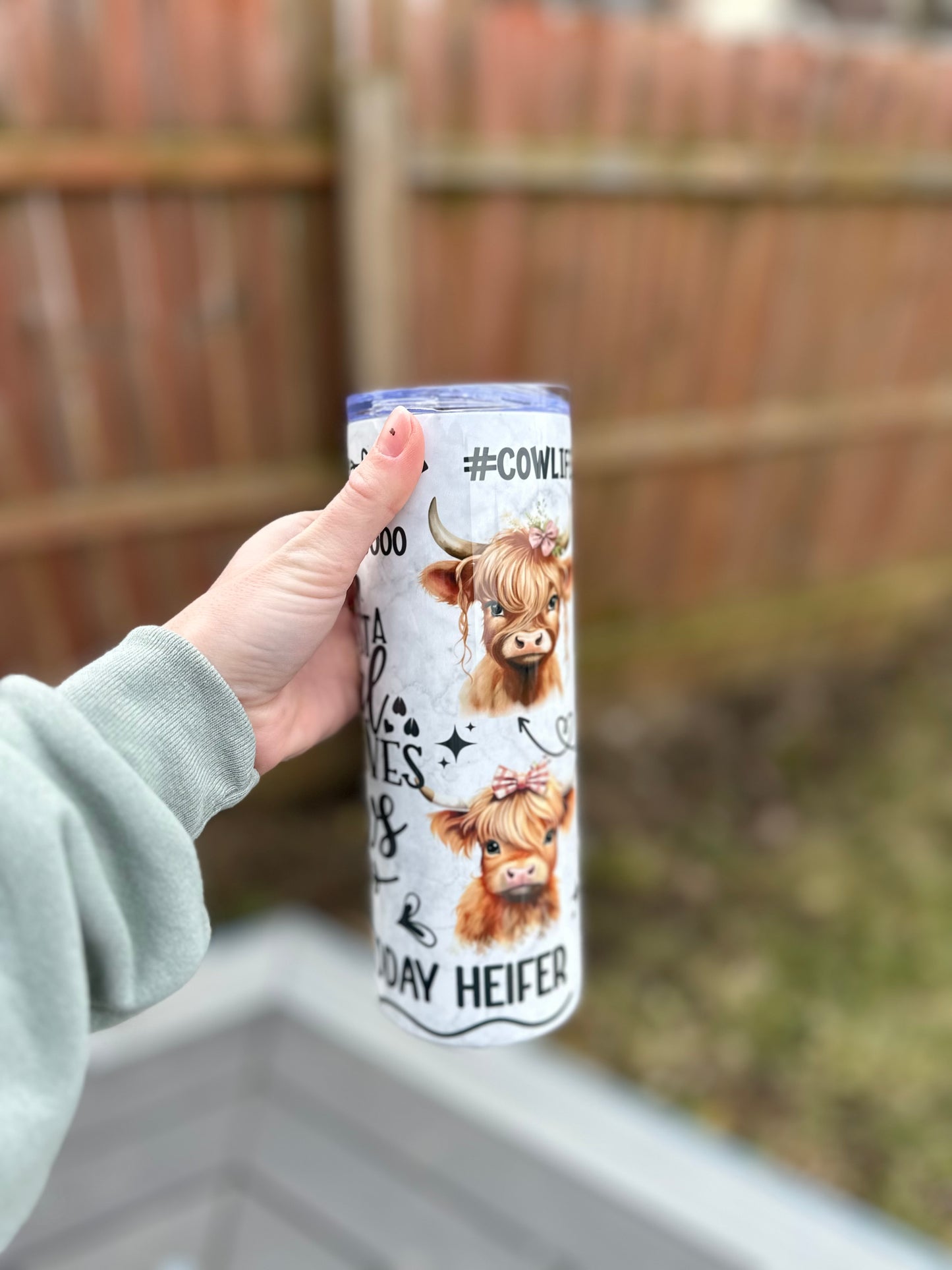 Just a girl who loves cows tumbler