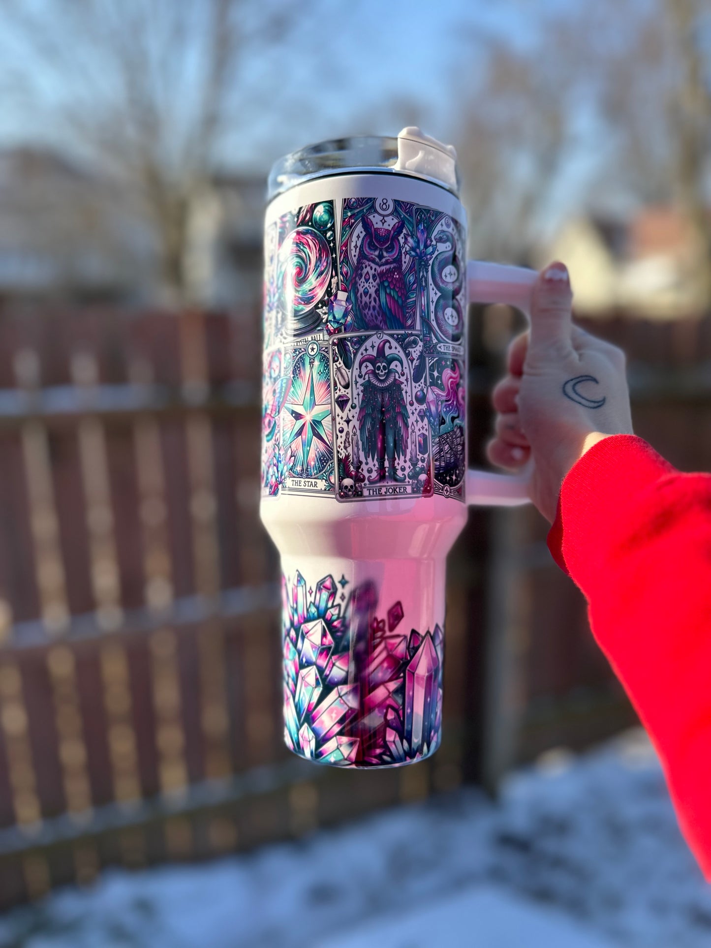 Tarot card 40oz tumbler