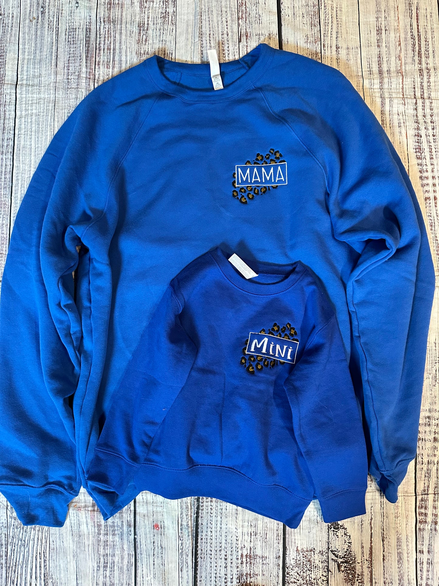 Embroidered cheetah mama