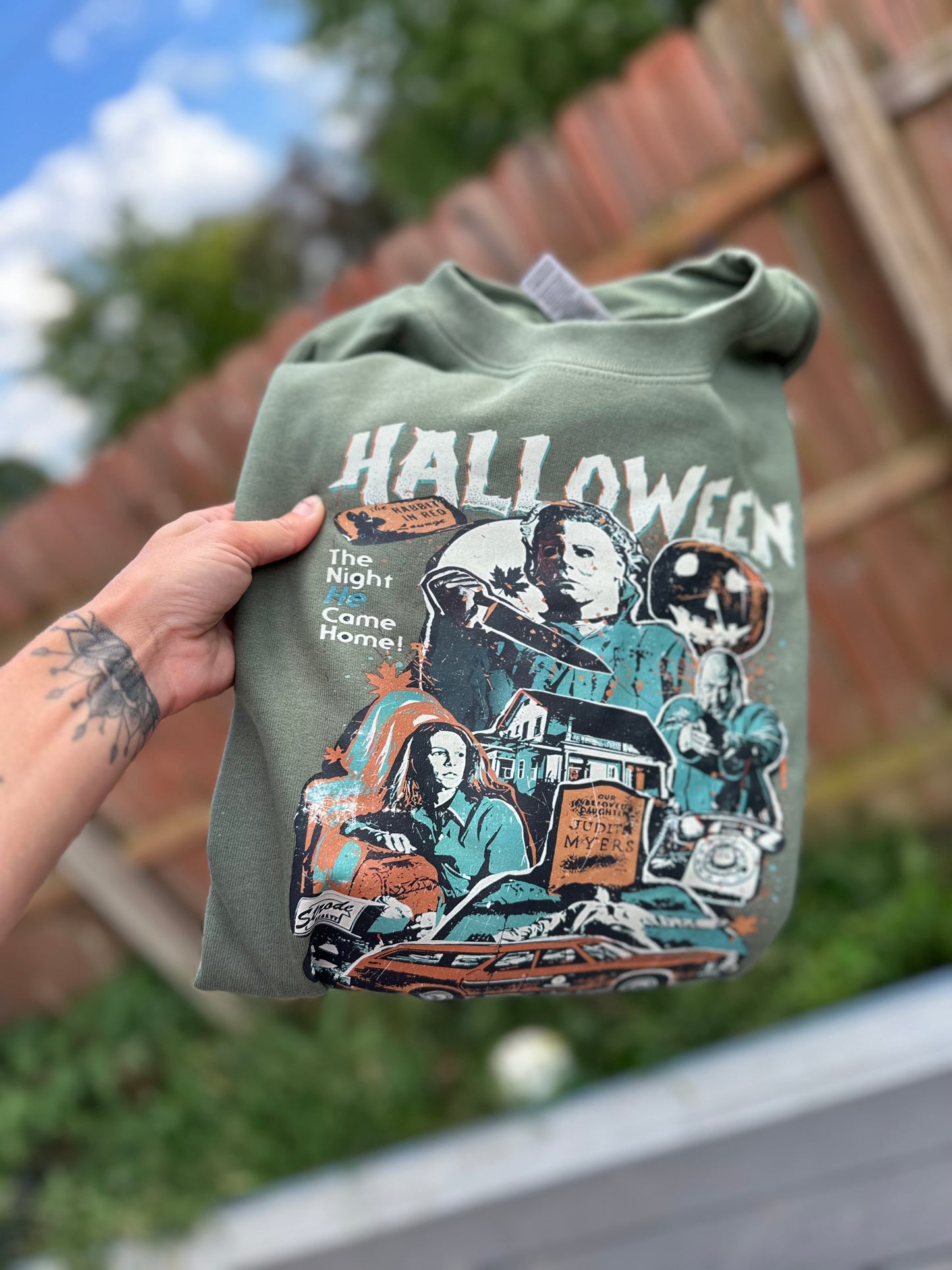 Green Halloween Jason crew